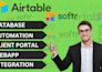 design powerful airtable softr web apps with  automation